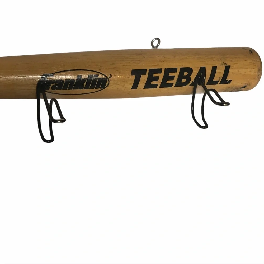 Authentic Repurposed Wooden Tee ⚾️Bat Wall Hanger